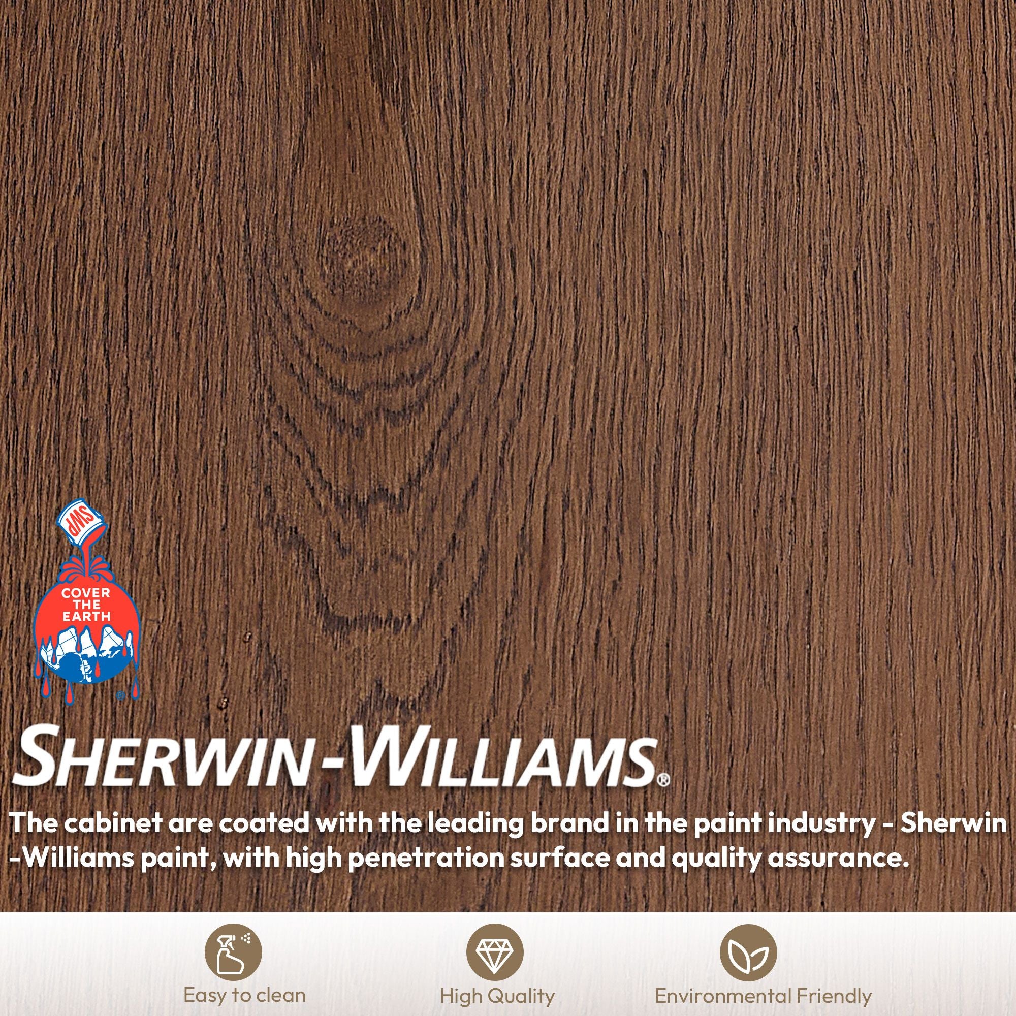 Cristo 72" Floating Double Bath Vanity in Aged Dark Brown Oak with