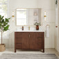 Shenzhen 48" Single Sink Bath Vanity in Aged Dark Brown Oak