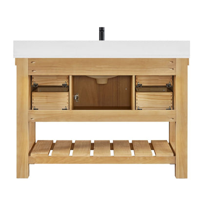 Paris 48" Free-standing Single Bath Vanity in Acacia Classic Grey
