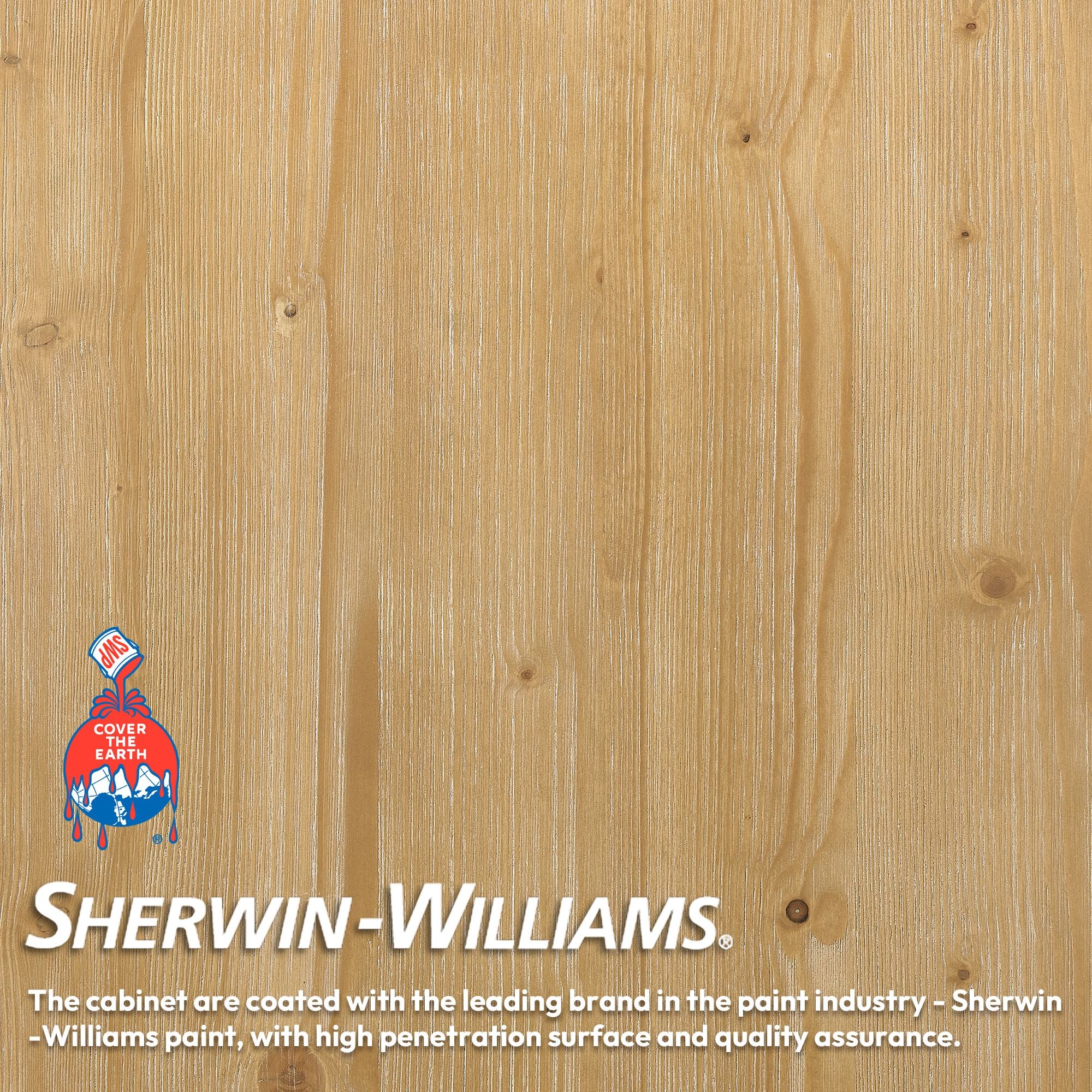 Hervas 36" Free-standing Single Bath Vanity in Fir Wood Brown with