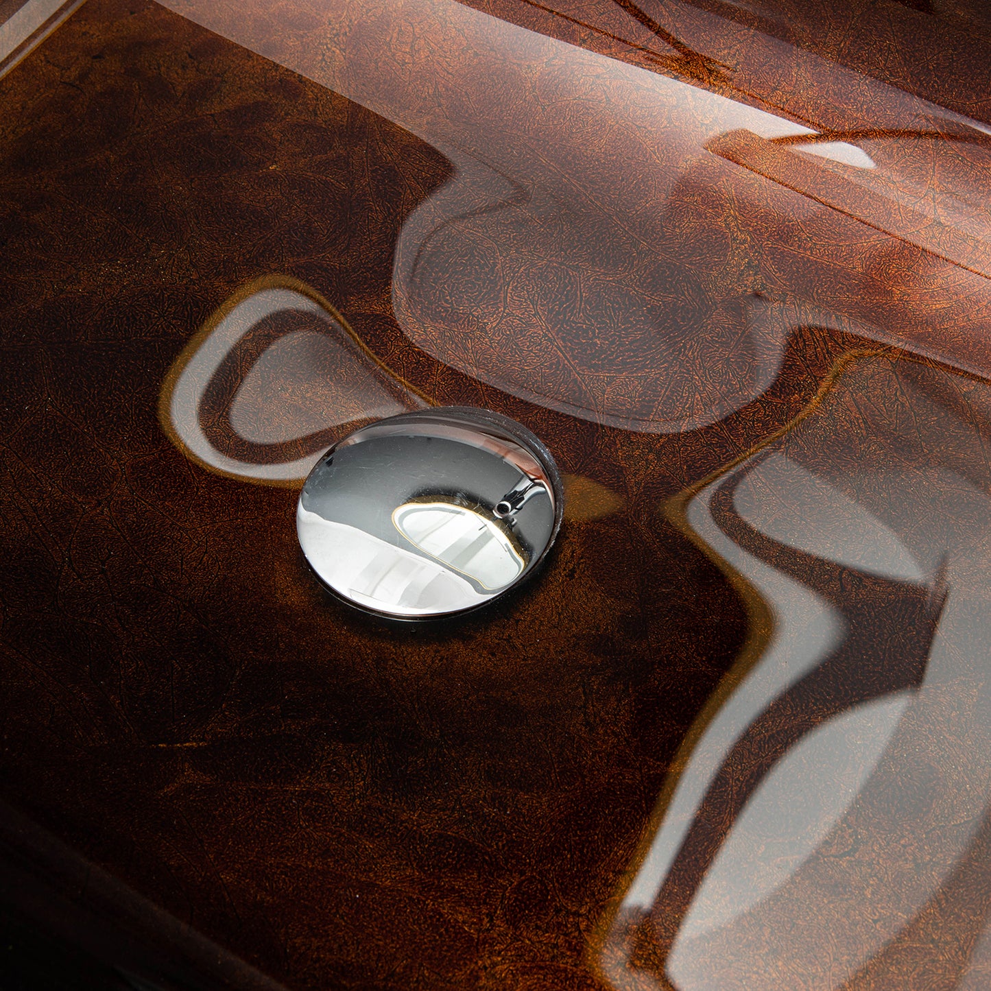 Vinnova Reddish Brown Glass Rectangular Vessel Bathroom Sink without Faucet