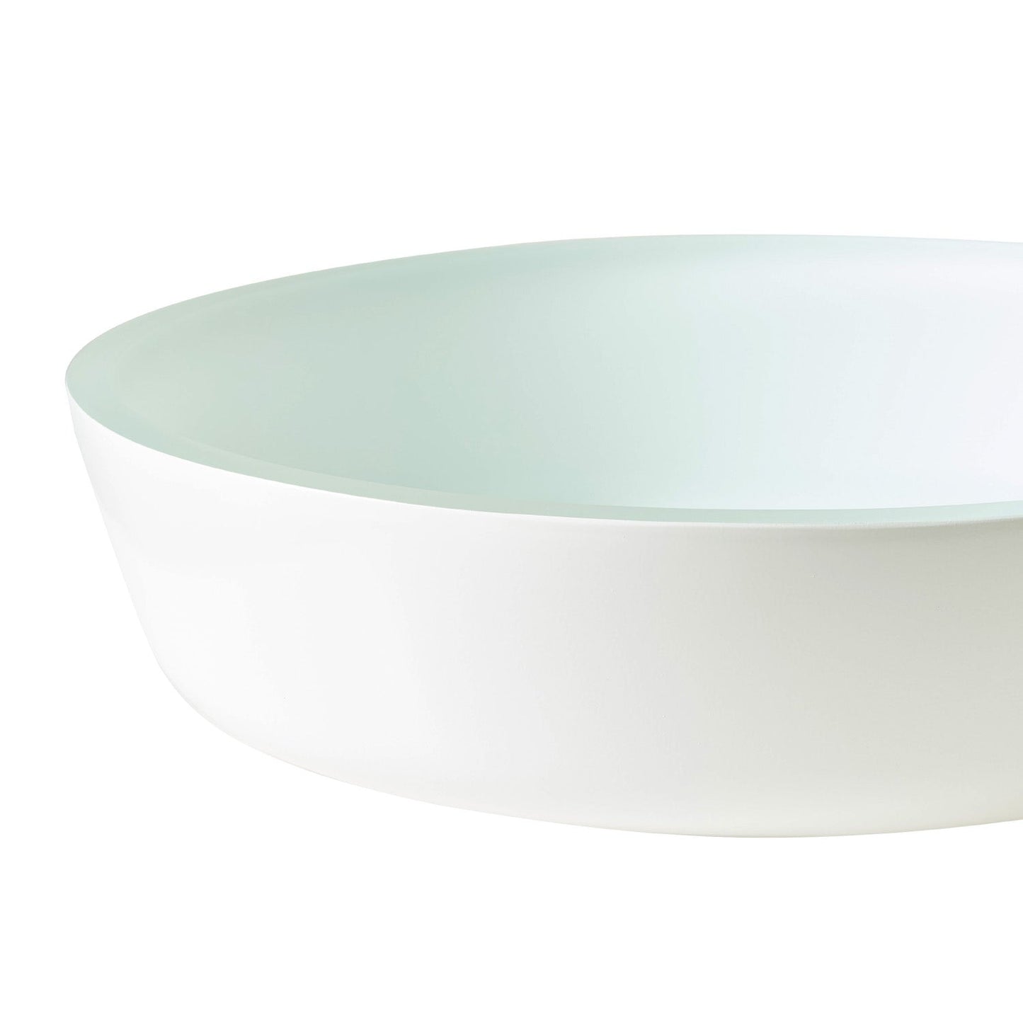 Vinnova Ferrol Temprered Glass Circular Vessel Bathroom Sink without Faucet