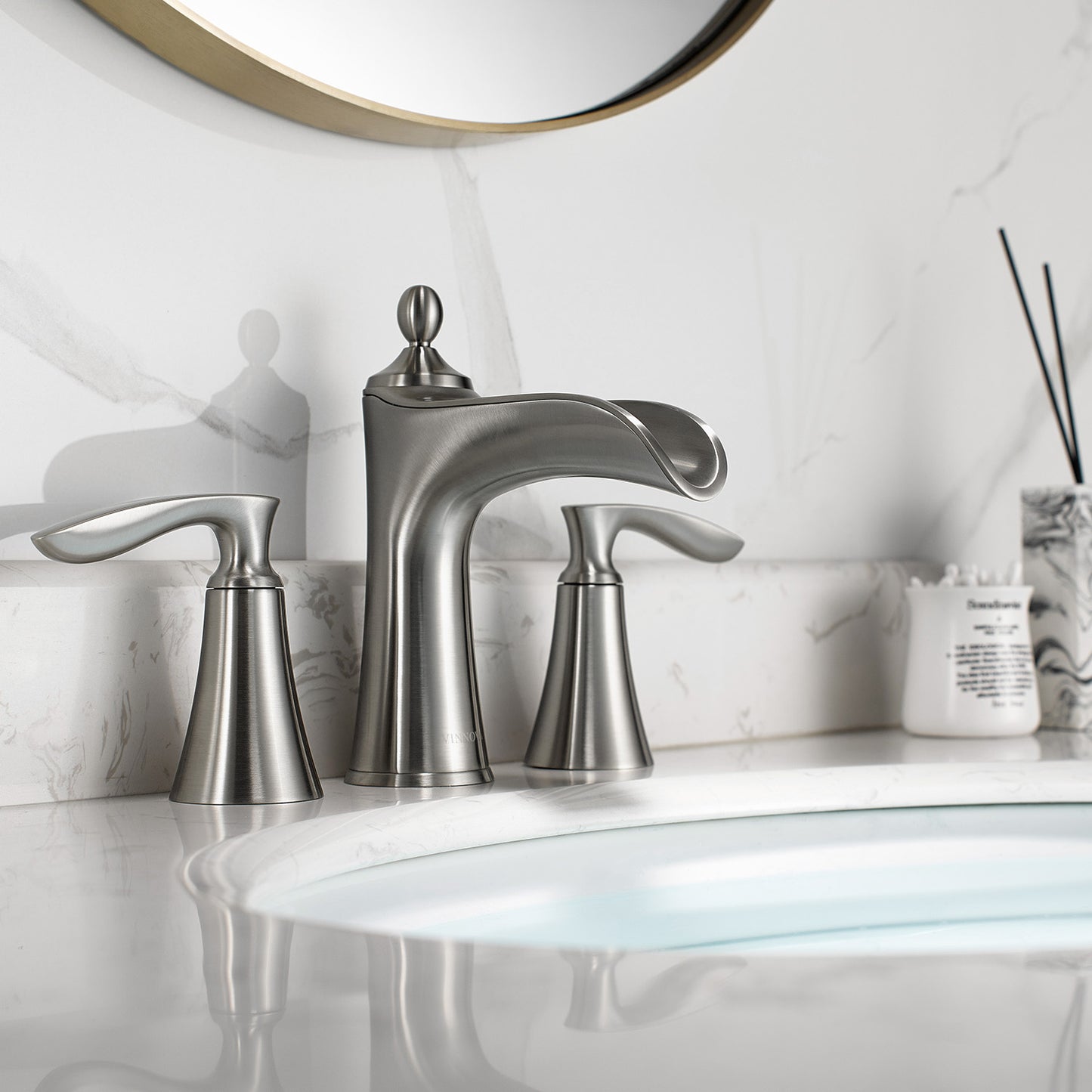 Vinnova Ukiah Two Handle 8" Widespread Bathroom Faucet