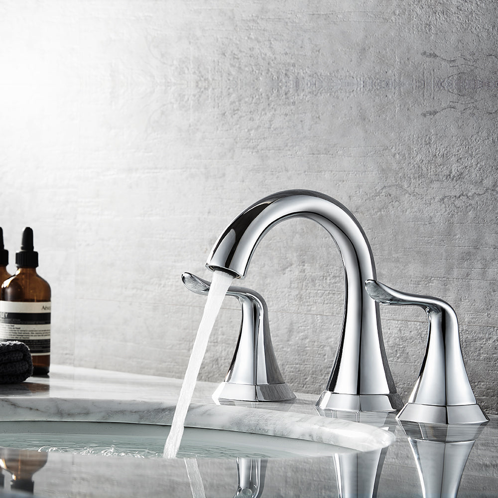 Vinnova Beverly Two-Handle 8-Inch Widespread Bathroom Faucet