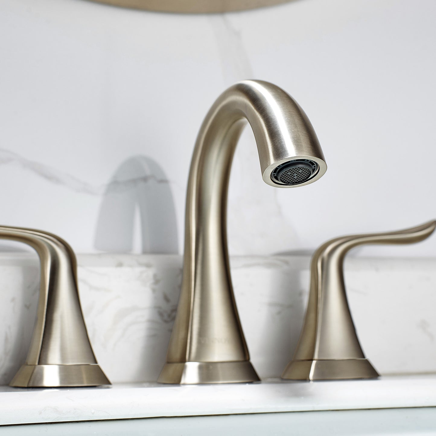 Vinnova Beverly Two-Handle 8-Inch Widespread Bathroom Faucet