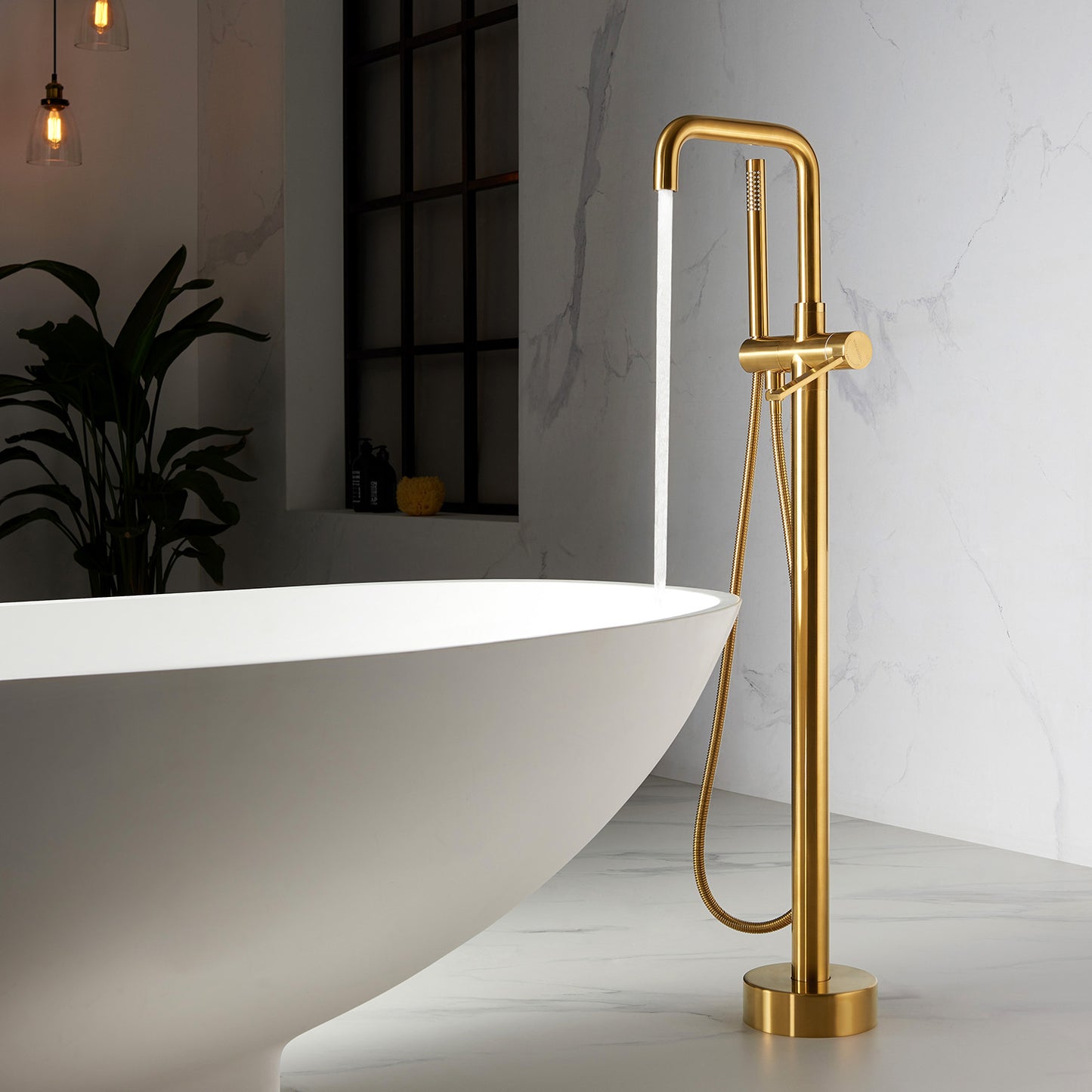 Vinnova Delara Freestanding Tub Faucet with Hand Shower