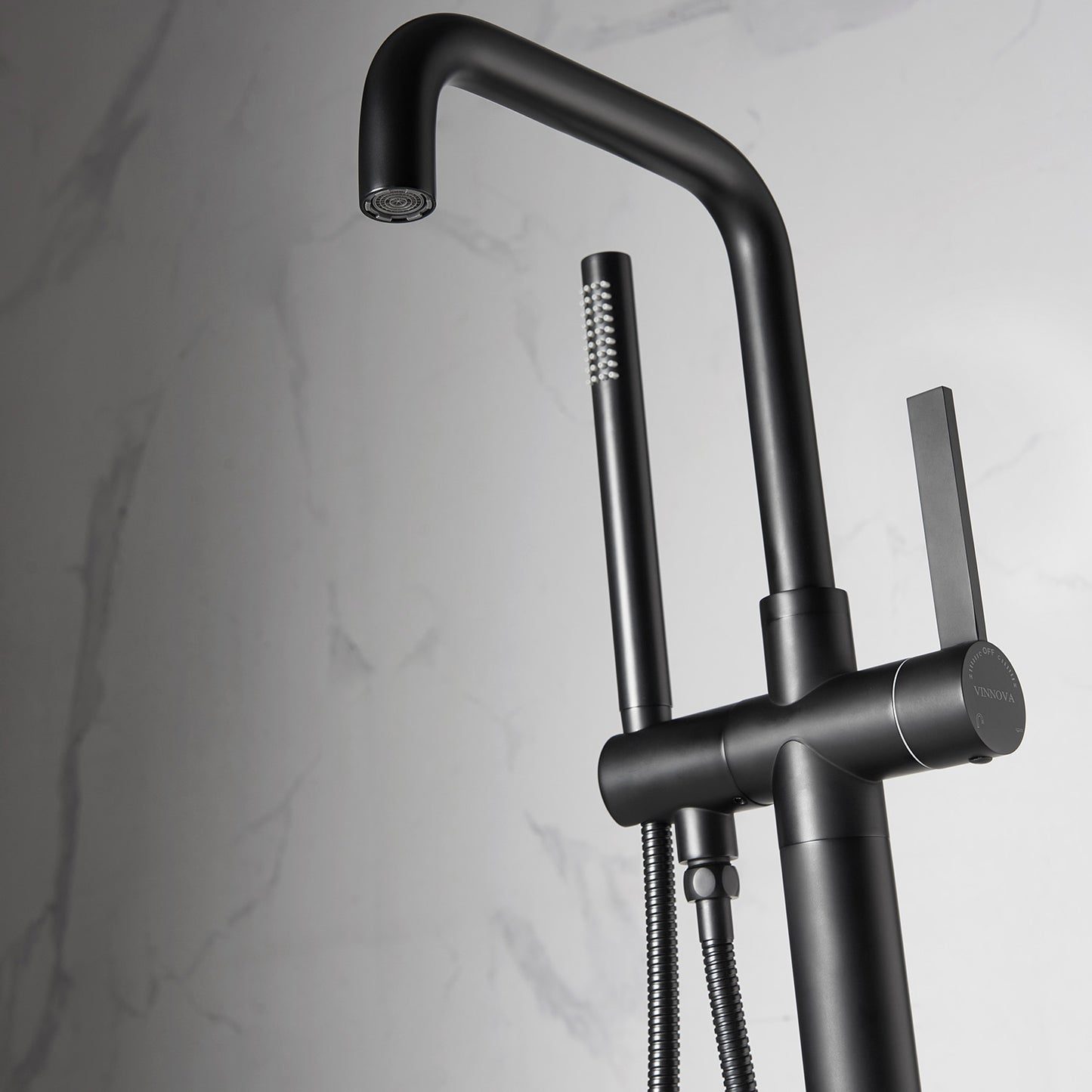 Vinnova Delara Freestanding Tub Faucet with Hand Shower