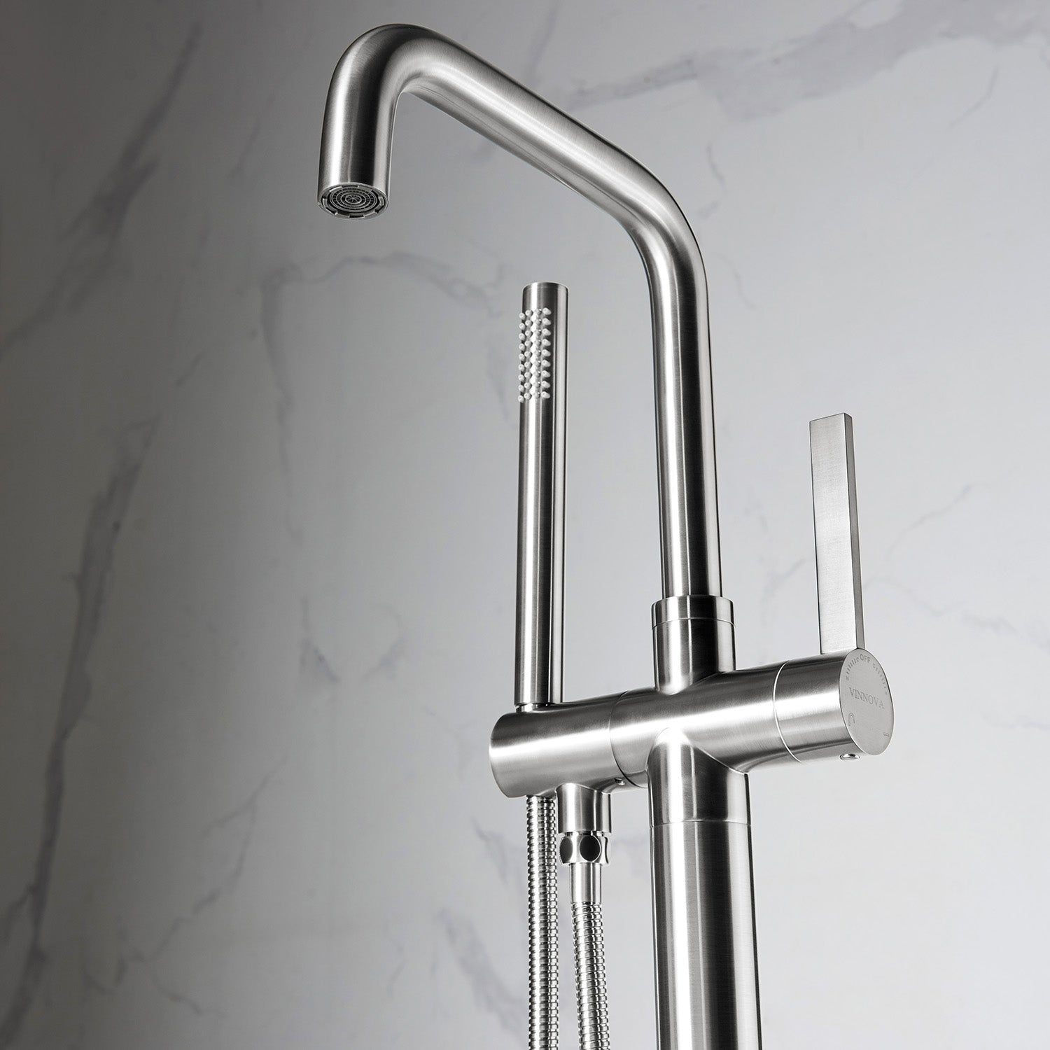 Vinnova Delara Freestanding Tub Faucet with Hand Shower