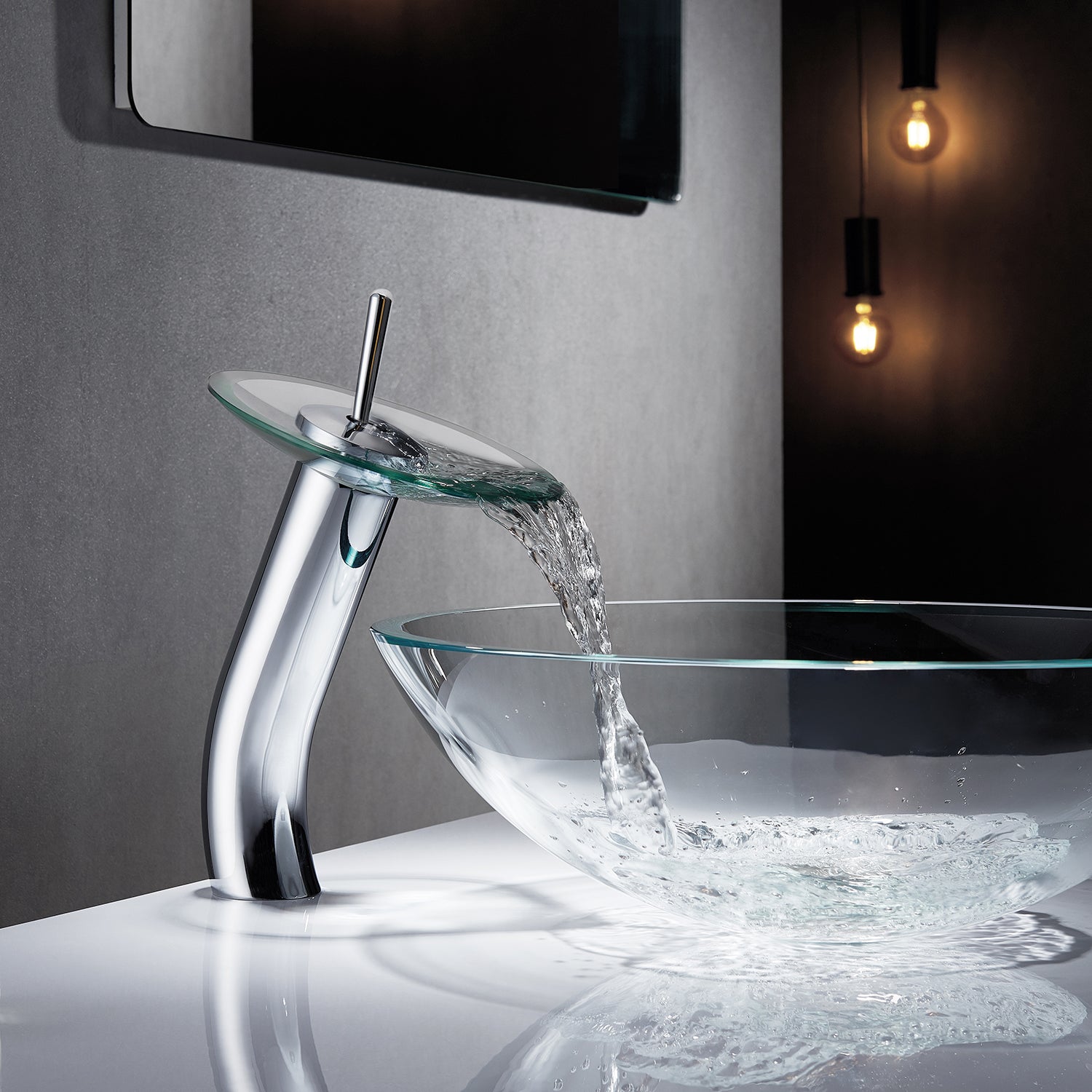 Vinnova Torino Falls Single Hole Bathroom Faucet