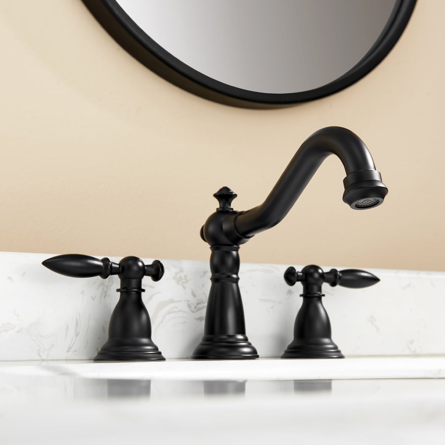 Vinnova Corella Widespread Bathroom Basin Sink Faucet