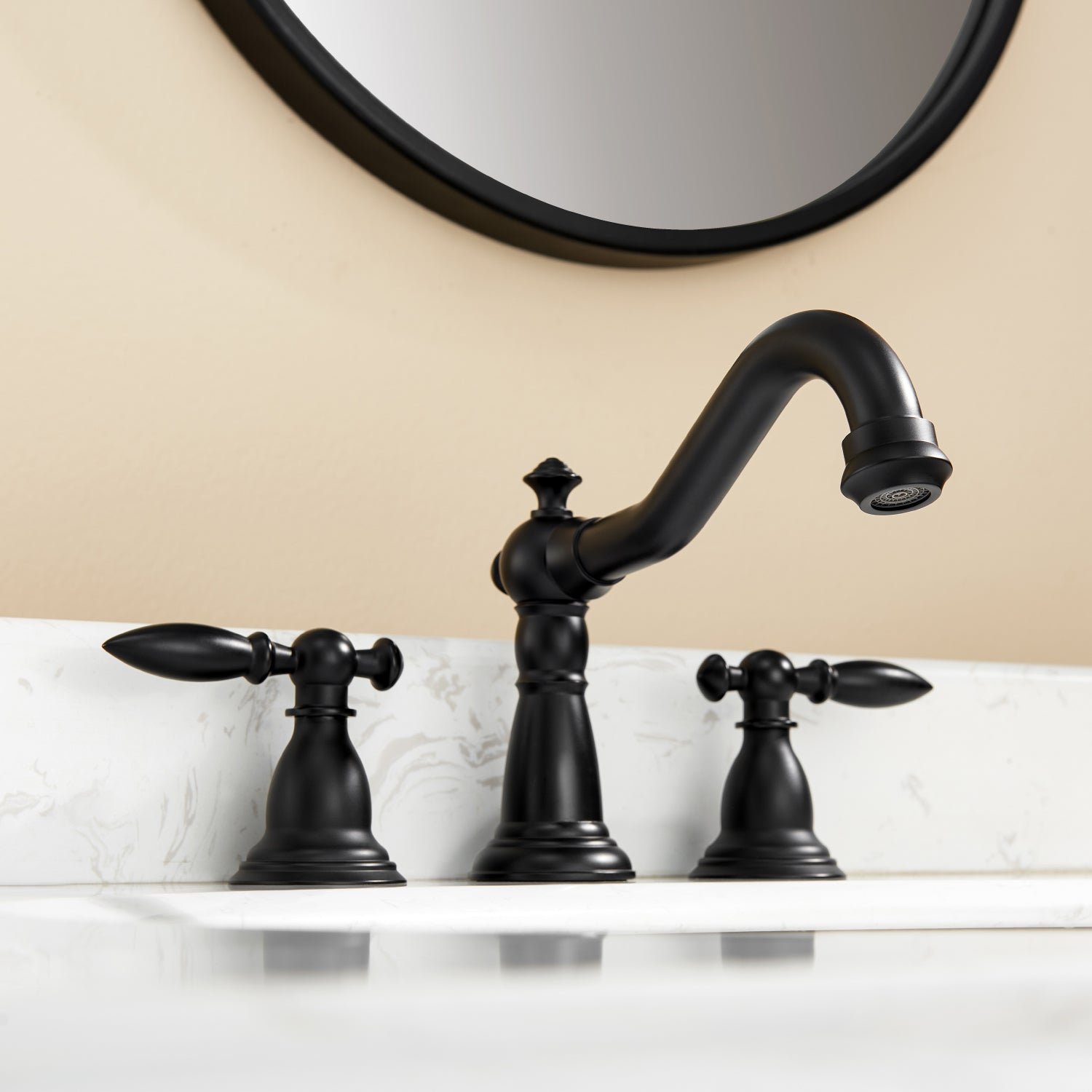 Vinnova Corella Widespread Bathroom Basin Sink Faucet