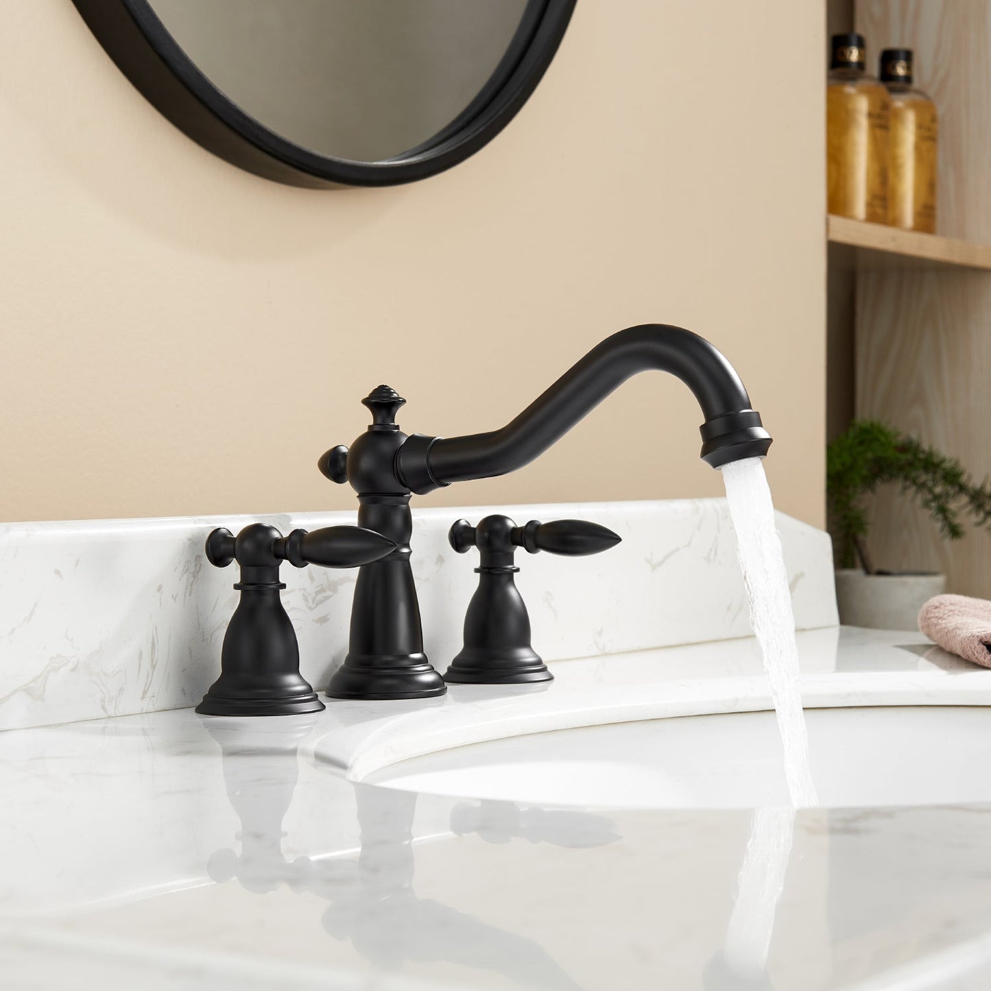 Vinnova Corella Widespread Bathroom Basin Sink Faucet