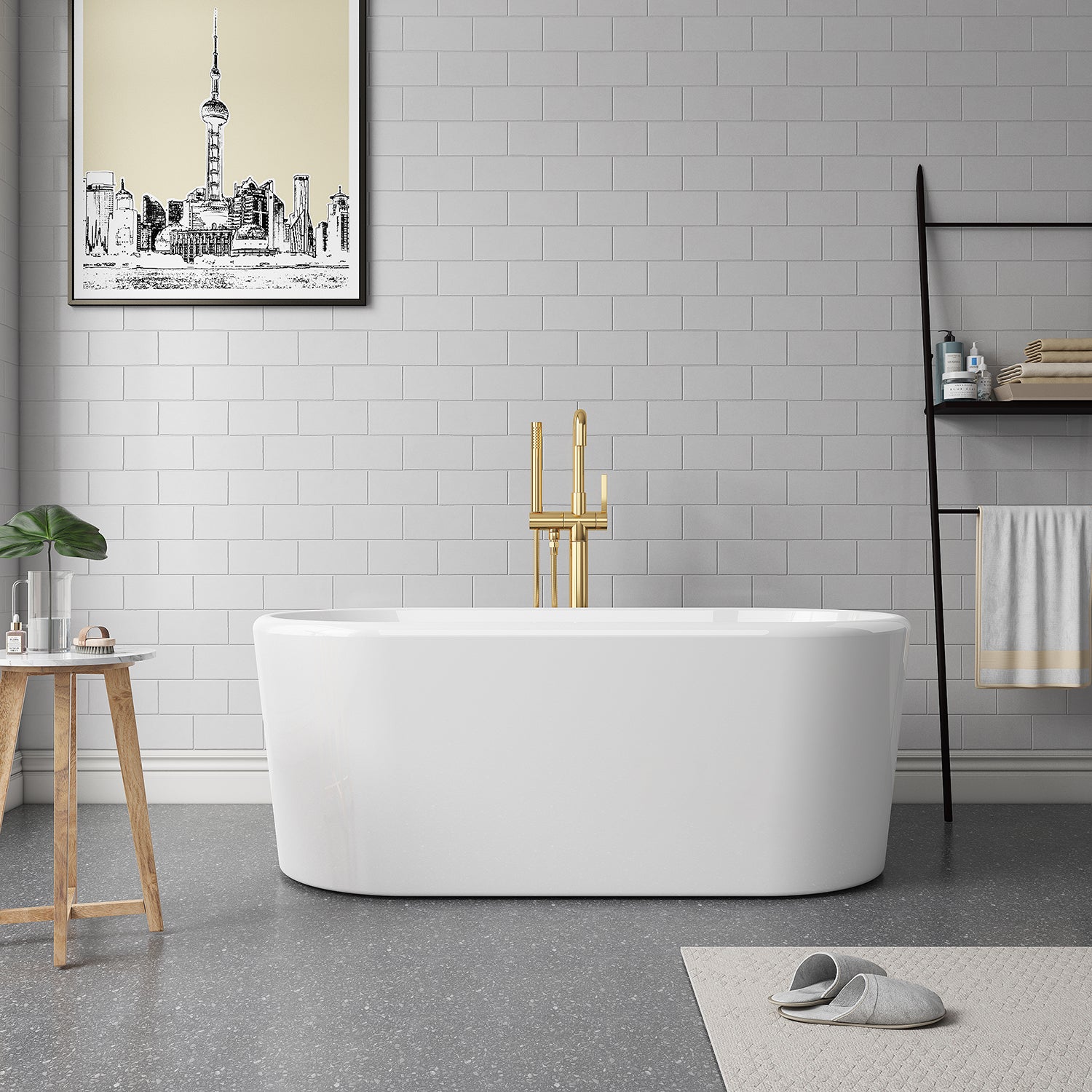 Vinnova Caserta Soaking Bathtub