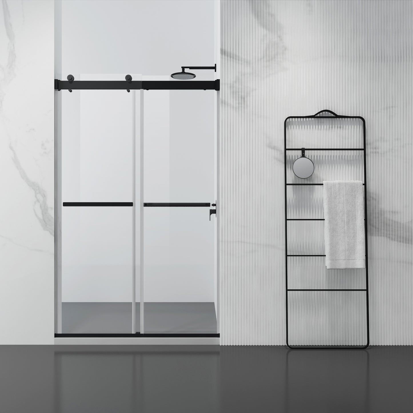 Vinnova Spezia Double Sliding Frameless Shower Door