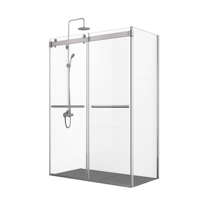 Vinnova Spezia Rectangle Double Sliding Frameless Shower Enclosure
