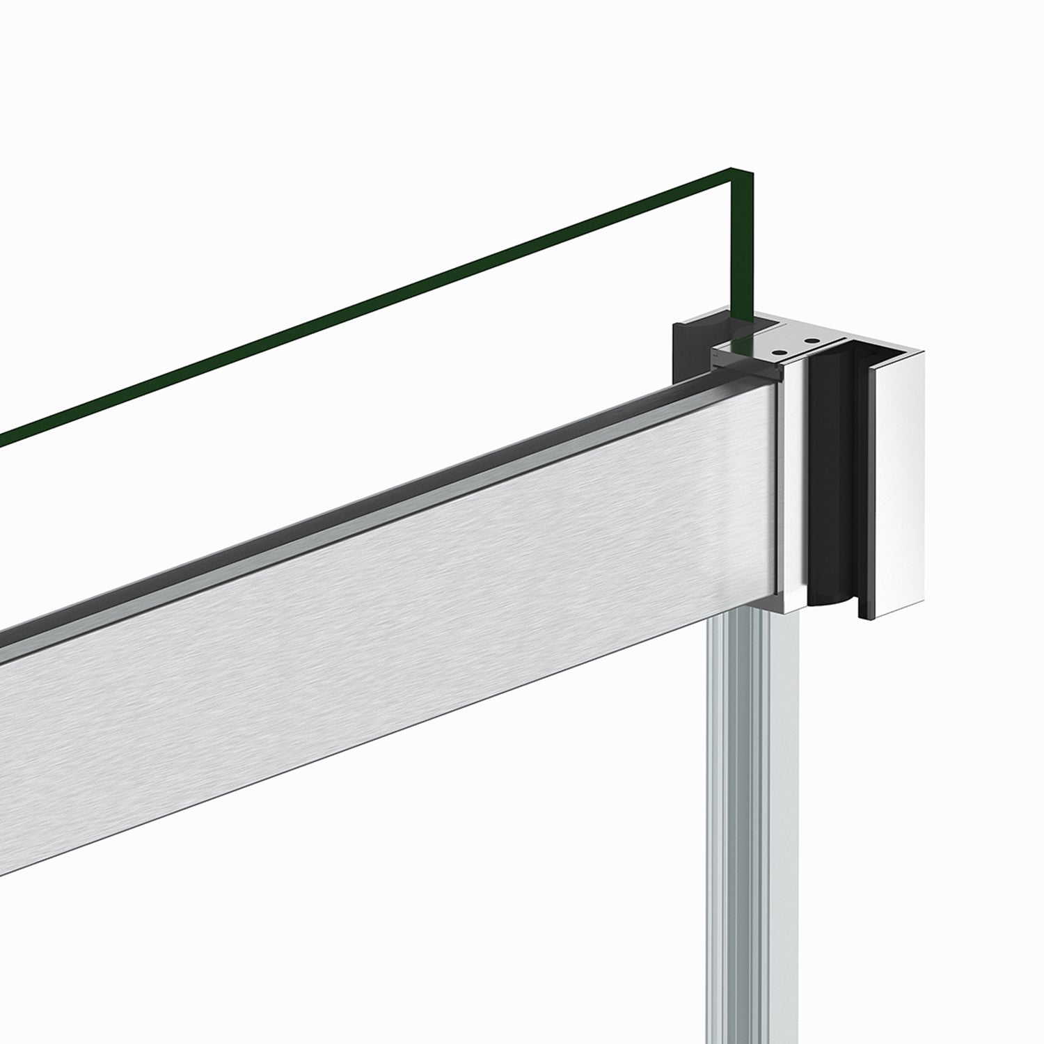 Vinnova Spezia Rectangle Double Sliding Frameless Shower Enclosure
