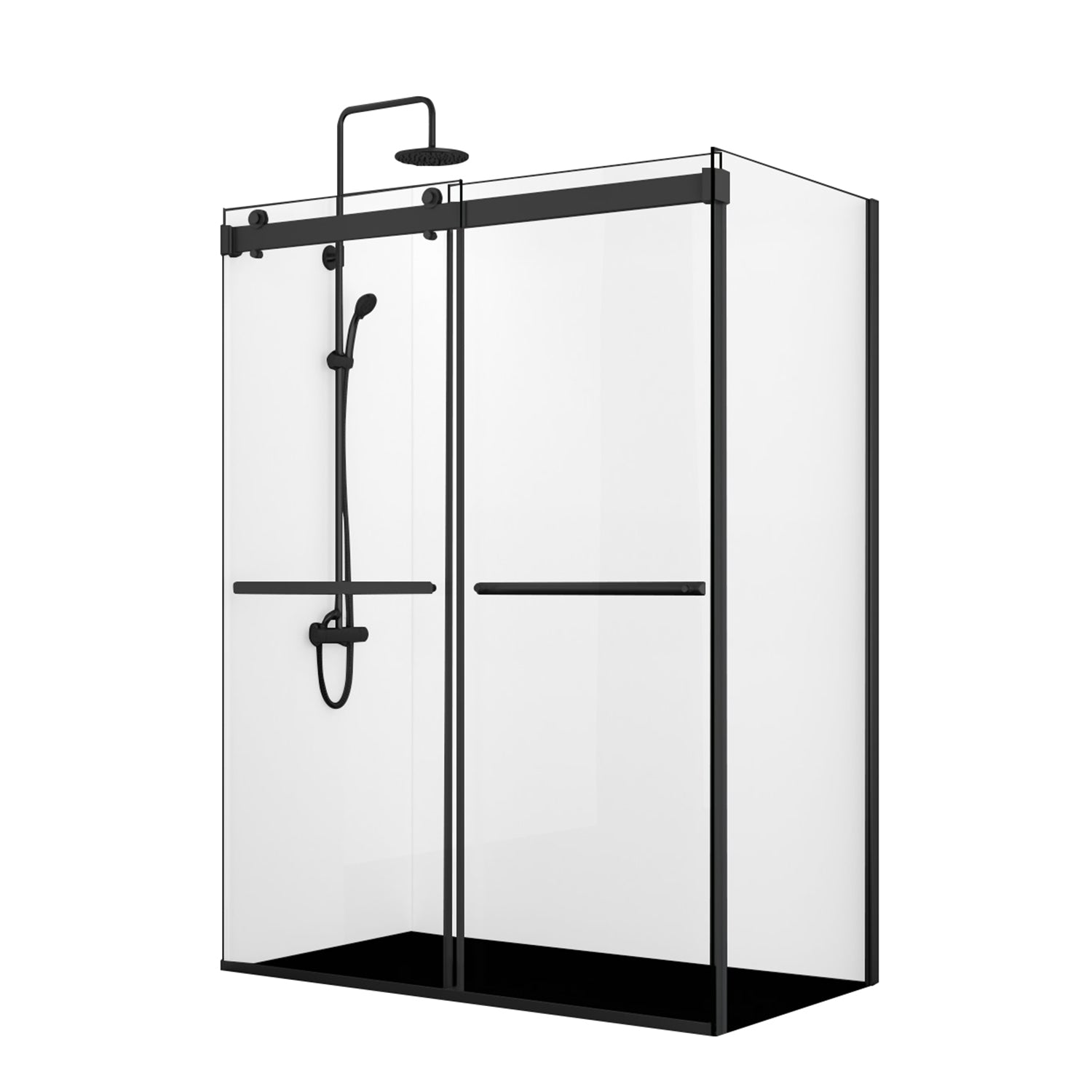 Vinnova Spezia Rectangle Double Sliding Frameless Shower Enclosure