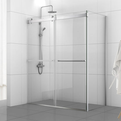 Vinnova Spezia Rectangle Double Sliding Frameless Shower Enclosure