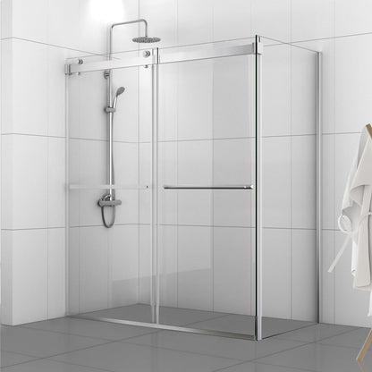 Spezia Rectangle Double Sliding Frameless Shower Enclosure