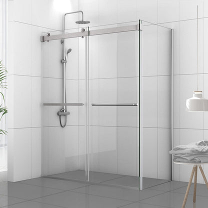 Spezia Rectangle Double Sliding Frameless Shower Enclosure