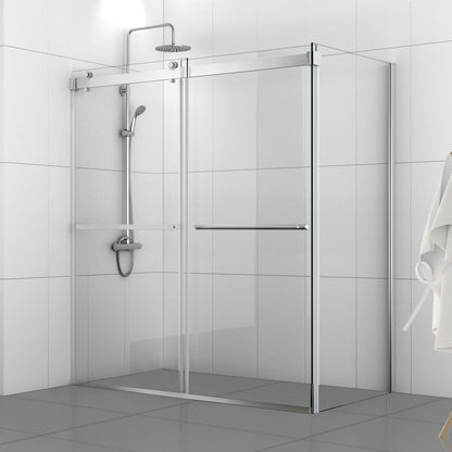 Spezia Rectangle Double Sliding Frameless Shower Enclosure
