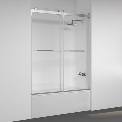 Vinnova Spezia Double Sliding Frameless Tub Door