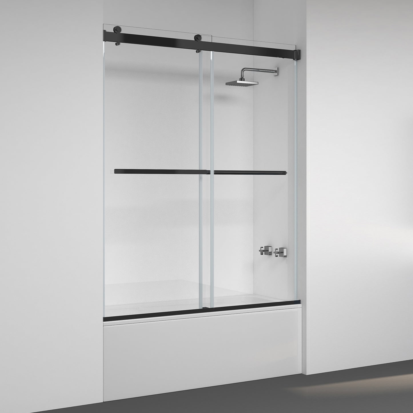 Vinnova Spezia Double Sliding Frameless Tub Door