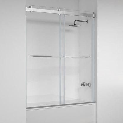 Vinnova Spezia Double Sliding Frameless Tub Door