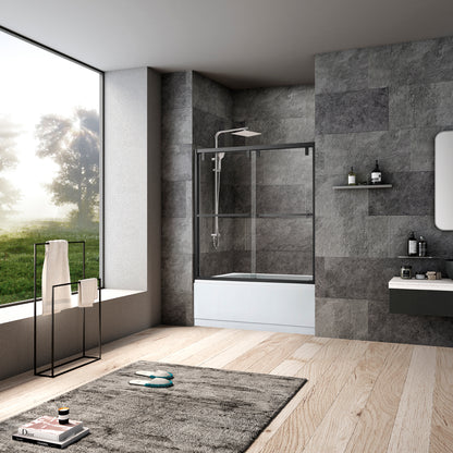 Vinnova 60" Brescia Double Sliding Framed Tub Door