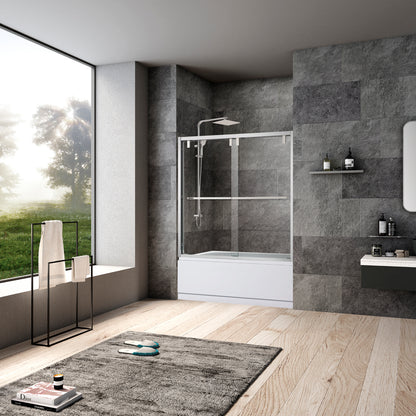 Vinnova 60" Brescia Double Sliding Framed Tub Door