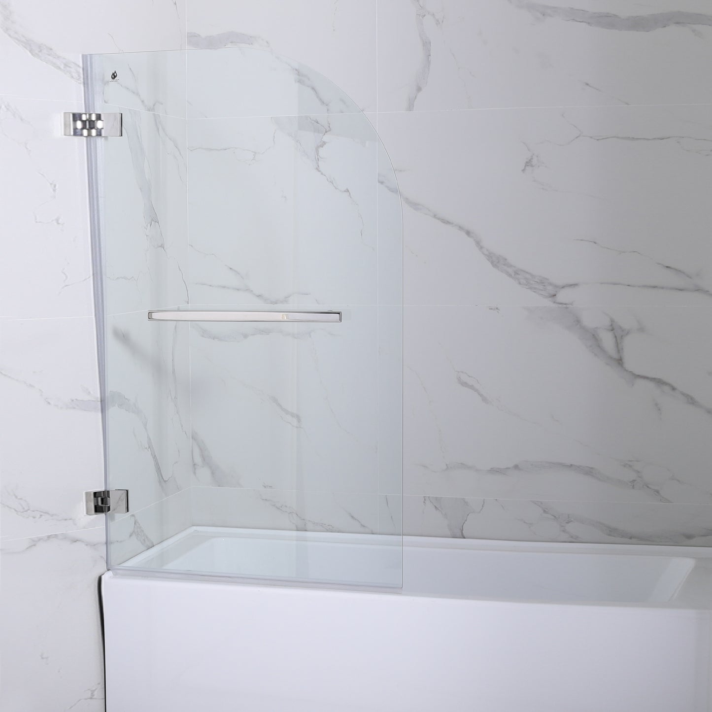 Vinnova Napoli Hinged Frameless Tub Door