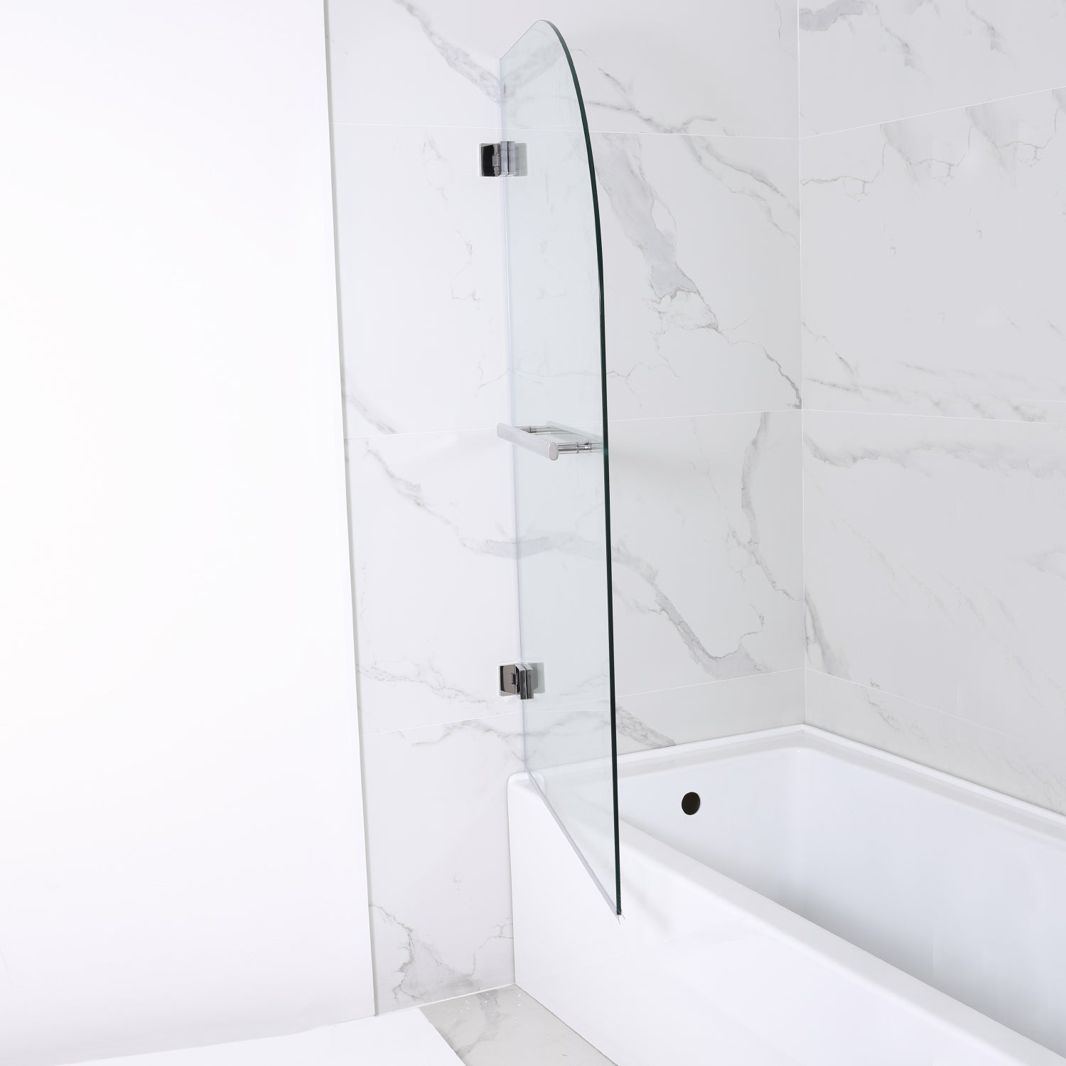 Vinnova Napoli Hinged Frameless Tub Door