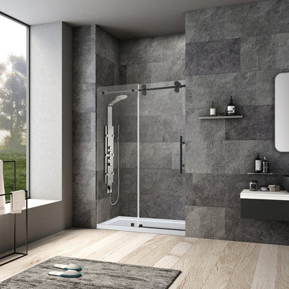 Villena Single Sliding Frameless Shower Door