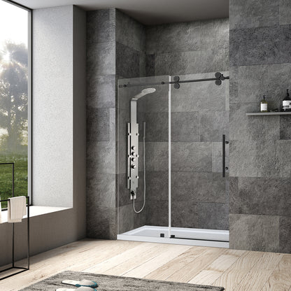 Villena Single Sliding Frameless Shower Door