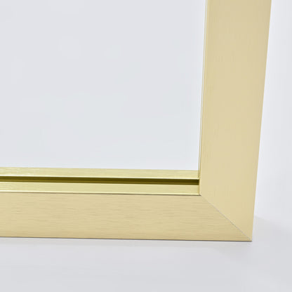 Arcos 34" W x 74" H Framed Fixed Glass Panel