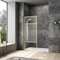 Tafalla 34" W x 74" H Frameless Fixed Glass Panel