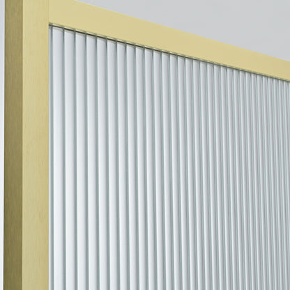 Tafalla 34" W x 74" H Frameless Fixed Glass Panel