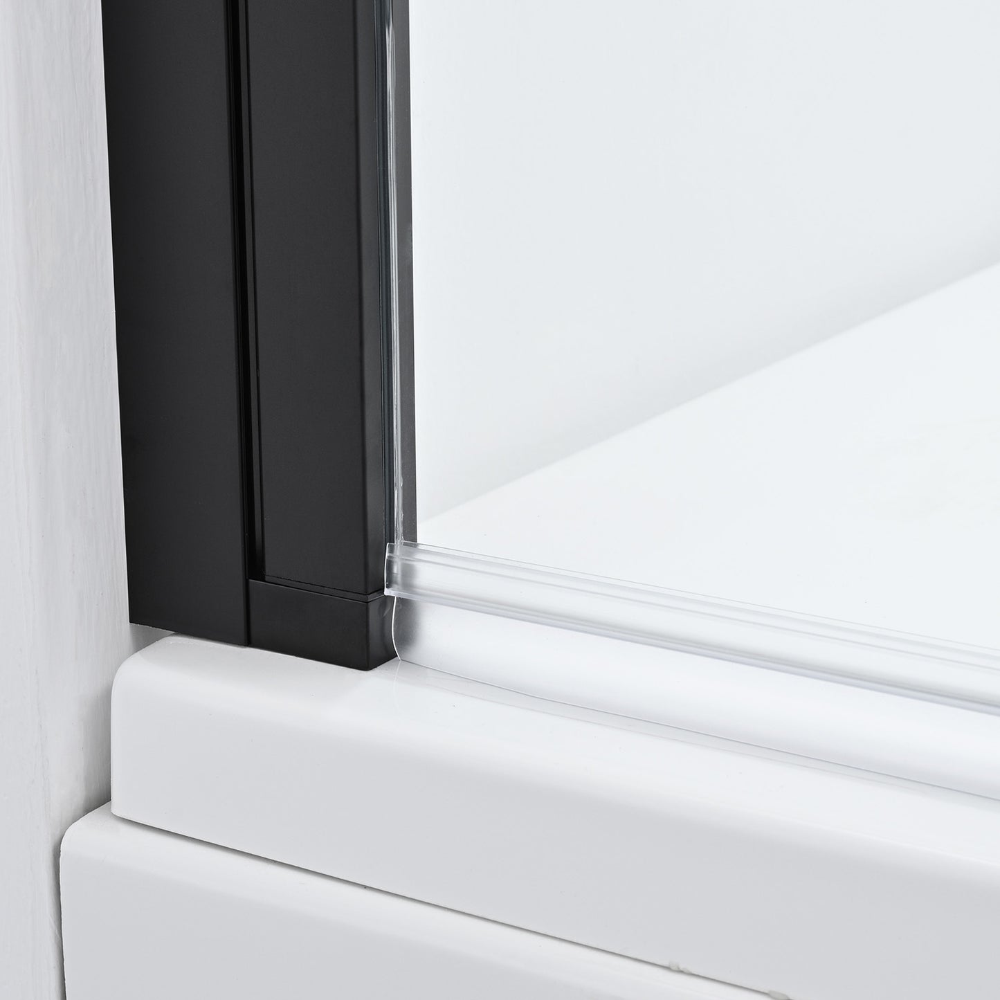 Olivenza Hinged Frameless Tub Door - 31" W x 55" H