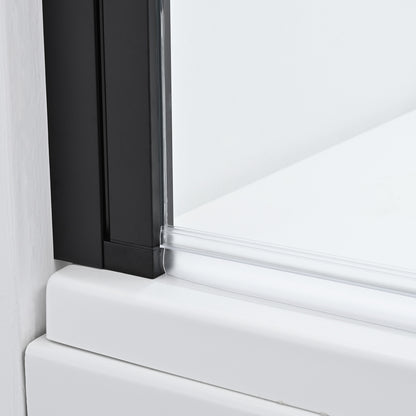 Olivenza Hinged Frameless Tub Door - 31" W x 55" H