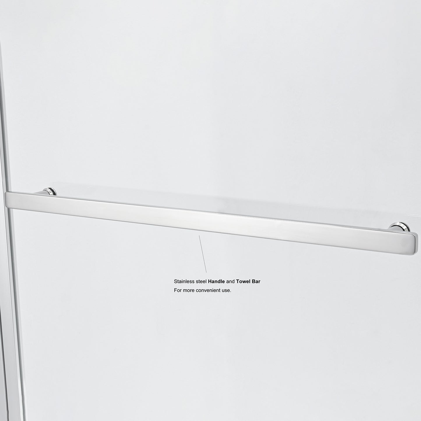 Olivenza Hinged Frameless Tub Door - 31" W x 55" H