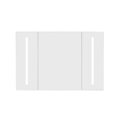 Vinnova Rieti Rectangle Frameless Lighted Medicine Cabinet Wall Mounted Mirror
