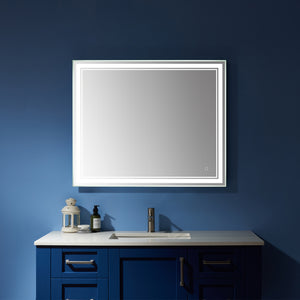 Open image in slideshow, Vinnova Varese Rectangle LED Lighted Accent Bathroom / Vanity Wall Mirror
