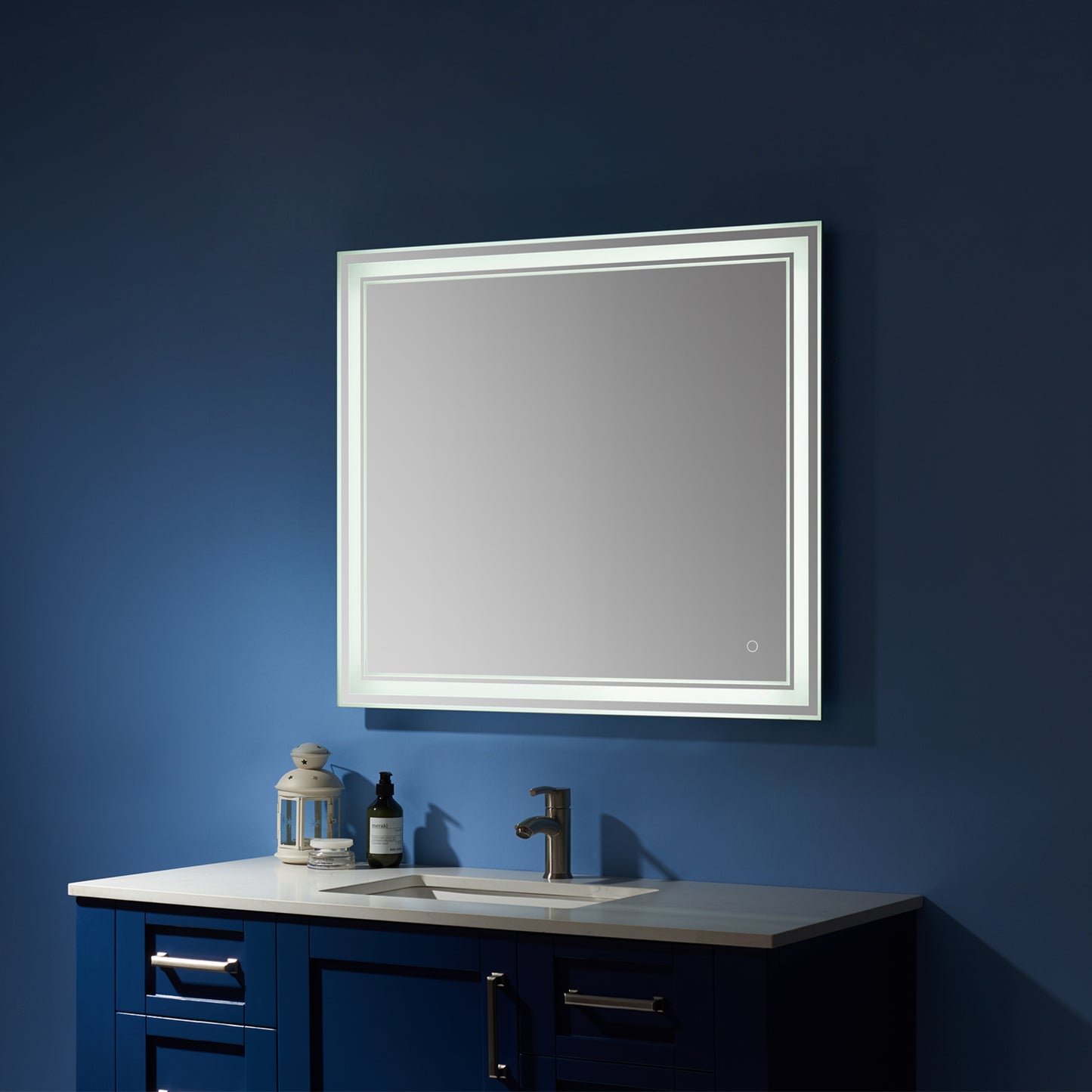 Vinnova Varese Rectangle LED Lighted Accent Bathroom / Vanity Wall Mirror