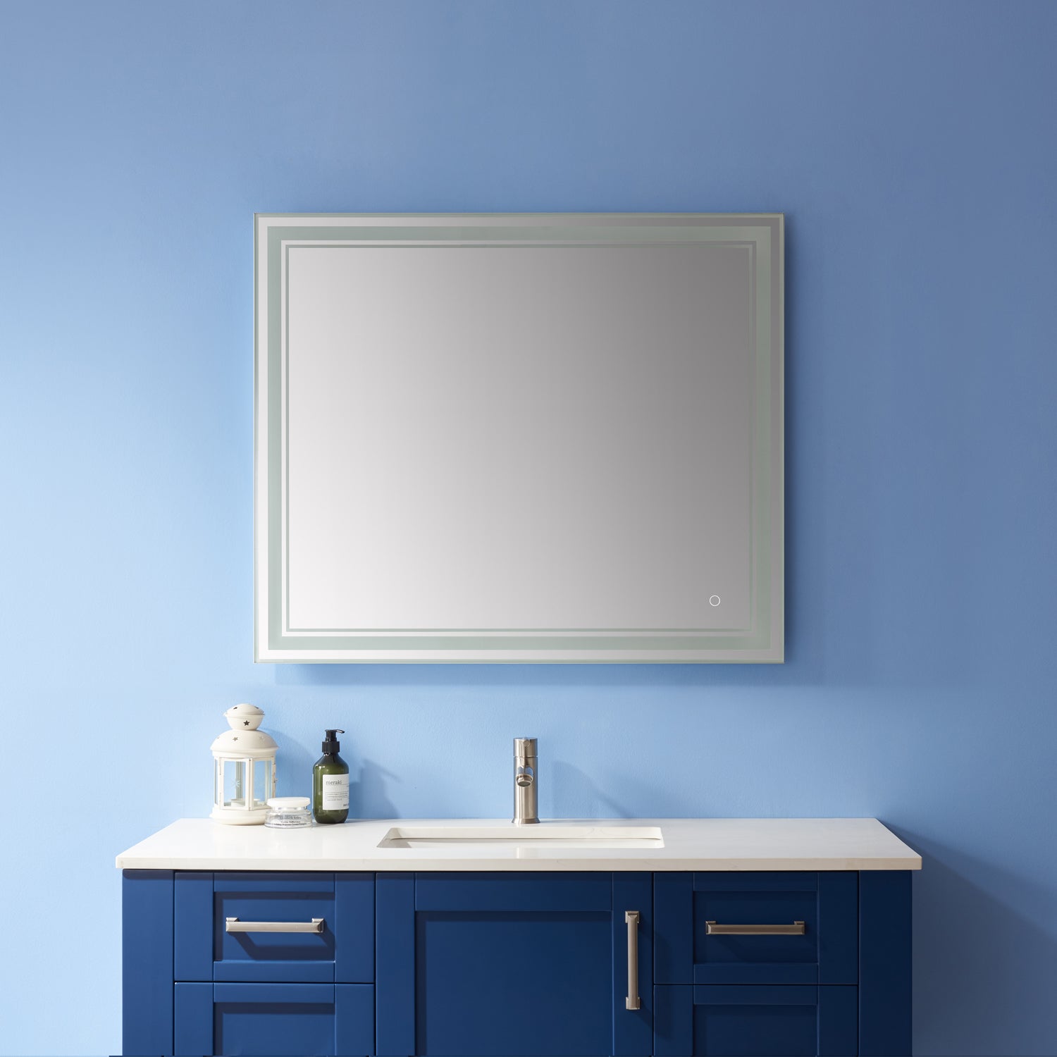 Vinnova Varese Rectangle LED Lighted Accent Bathroom / Vanity Wall Mirror