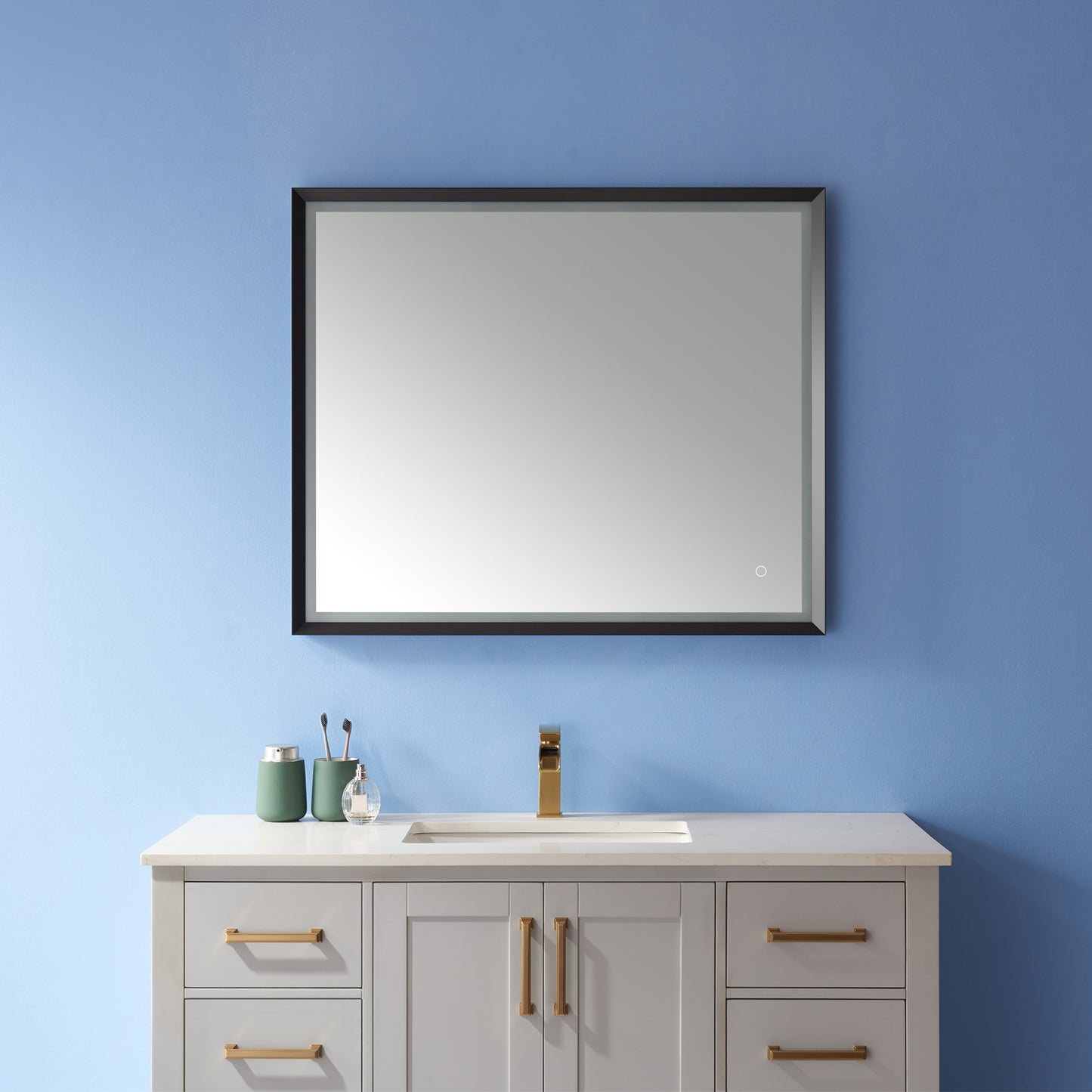 Como Rectangle LED Lighted Accent Bathroom/Vanity Wall Mirror
