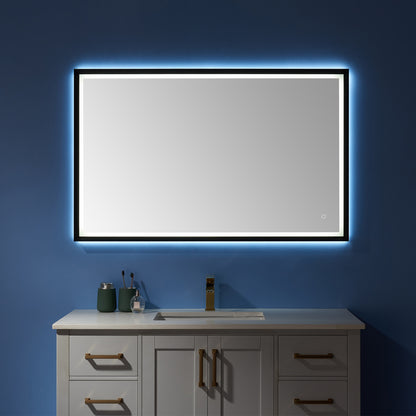 Vinnova Varese Rectangle LED Lighted Accent Bathroom / Vanity Wall Mirror