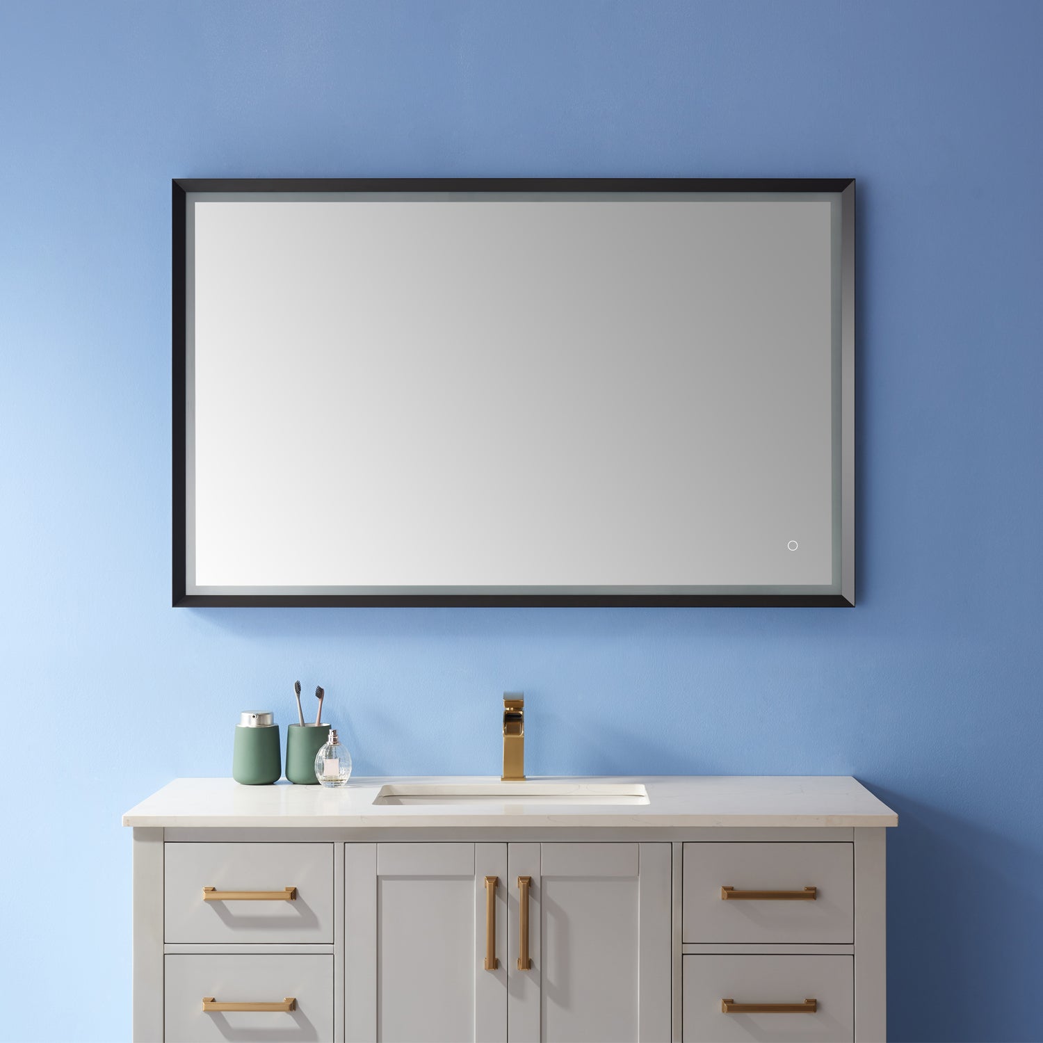 Como Rectangle LED Lighted Accent Bathroom/Vanity Wall Mirror