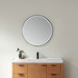 Vinnova Campobasso Round LED Lighted Accent Bathroom/Vanity Wall Mirror