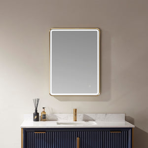 Open image in slideshow, Vinnova Piceno Rectangle LED Lighted Accent Bathroom/Vanity Wall Mirror

