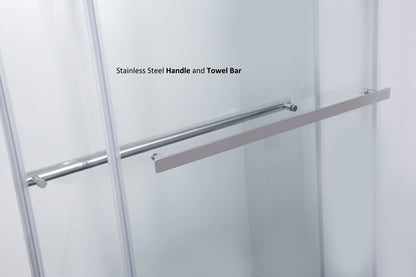 Vinnova Spezia Double Sliding Frameless Shower Door